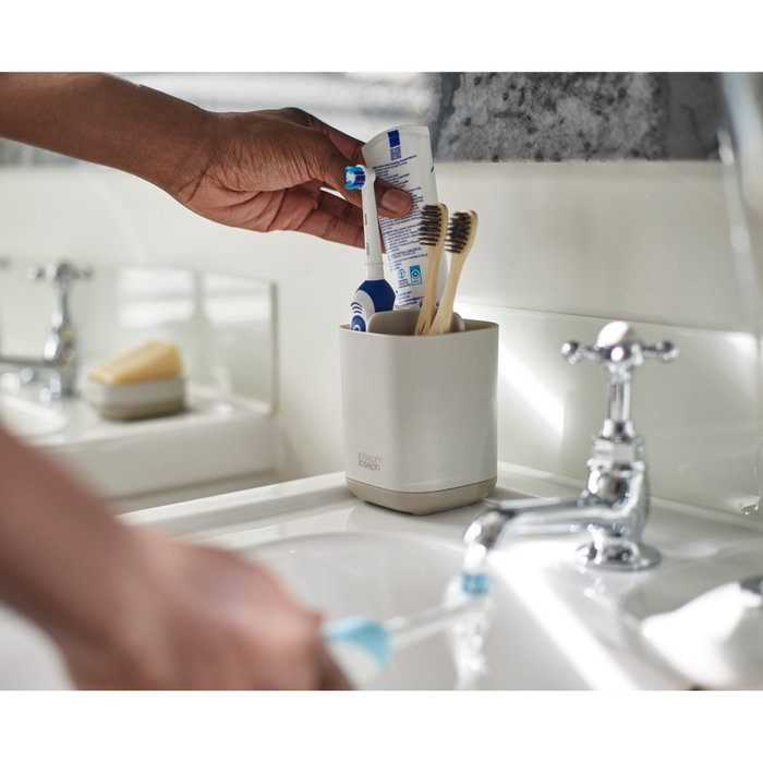 Joseph Joseph EasyStore Portacepillos de dientes Matt Ecru