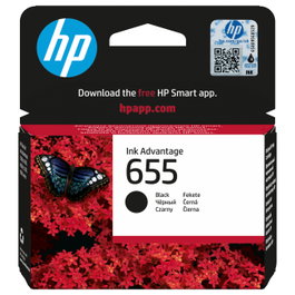 HP 655 Black Original Ink Advantage Cartridge CZ109AE