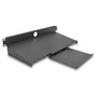 DeLOCK Bandeja para Teclado y Ratón de 19" (48.3 cm), 1U, Gris Oscuro, Acero, 221 x 483 x 44 mm