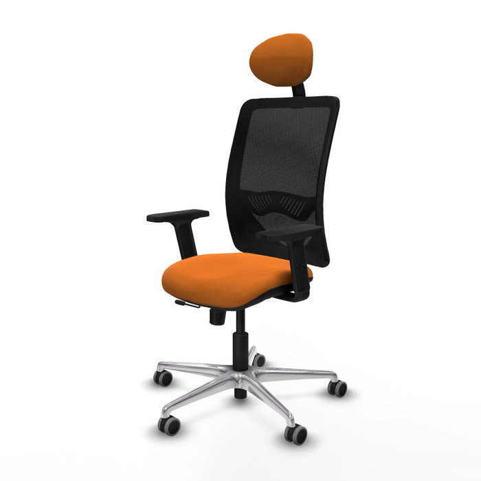 PIQUERAS Y CRESPO Silla de oficina Zulema Naranja y Negro