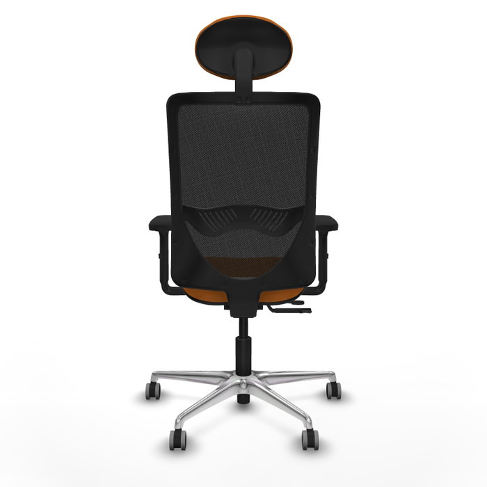 PIQUERAS Y CRESPO Silla de oficina Zulema Naranja y Negro