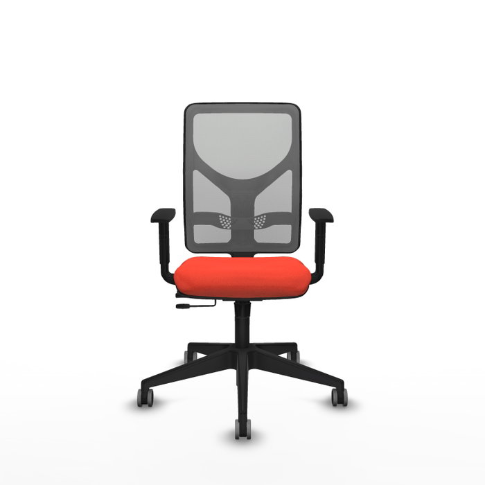 PIQUERAS Y CRESPO Silla de oficina Motilla con mecanismo Sincro/Traslack Naranja oscuro/Gris