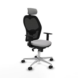 PIQUERAS Y CRESPO Silla de oficina Jorquera Gris claro y Negro