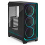 Fractal Design Meshify 3 Mid Tower Chasis Negro ATX/EATX/mATX/ITX con Panel Lateral Templado RGB Pro Ambience Black TG Light Tint, 3 Ventiladores 140mm