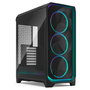 Fractal Design Meshify 3 Mid Tower Chasis Negro ATX/EATX/mATX/ITX con Panel Lateral Templado RGB Pro Ambience Black TG Light Tint, 3 Ventiladores 140mm