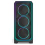 Fractal Design Meshify 3 Mid Tower Chasis Negro ATX/EATX/mATX/ITX con Panel Lateral Templado RGB Pro Ambience Black TG Light Tint, 3 Ventiladores 140mm