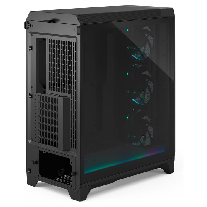 Fractal Design Meshify 3 Mid Tower Chasis Negro ATX/EATX/mATX/ITX con Panel Lateral Templado RGB Pro Ambience Black TG Light Tint, 3 Ventiladores 140mm