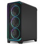 Fractal Design Meshify 3 Mid Tower Chasis Negro ATX/EATX/mATX/ITX con Panel Lateral Templado RGB Pro Ambience Black TG Light Tint, 3 Ventiladores 140mm