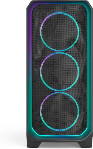 Fractal Design FD-C-MES3A-03 Caja MESHIFY 3 AMBIENCE PRO RGB BLACK TG LIGHT TINT Tinte de luz RGB negro TG, Ventana lateral, Media Torre, 22.9cm Ancho