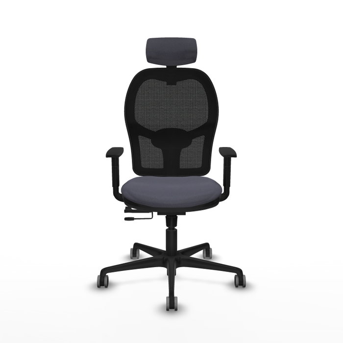 PIQUERAS Y CRESPO Silla de oficina Jorquera con mecanismo Sincro/Traslack Gris/Negro PIQUERAS Y CRESPO Silla de oficina Jorquera con mecanismo Sincro/Traslack Gris/Negro