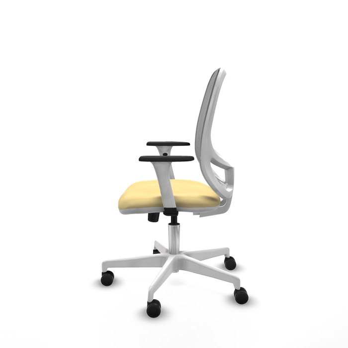 PIQUERAS Y CRESPO Silla de oficina Cilanco con mecanismo Sincro, Crema y Gris PIQUERAS Y CRESPO Silla de oficina Cilanco con mecanismo Sincro, Crema y Gris