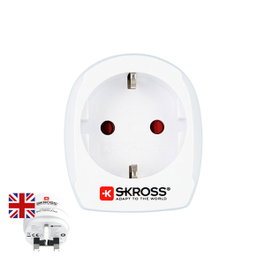 Skross Adaptador de Europa a Reino Unido 1500230-E