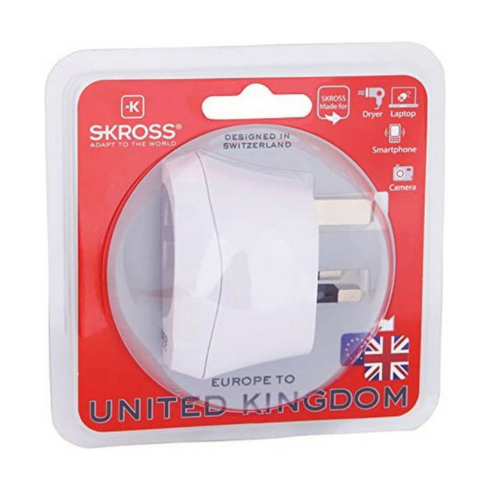 Skross Adaptador de Europa a Reino Unido 1500230-E