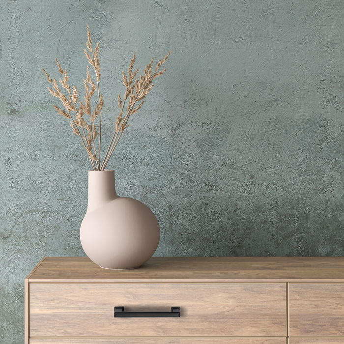 Emuca Lote de 5 tiradores para mueble Tanger, L147.5mm, intereje 128mm, Zamak, Pintado negro