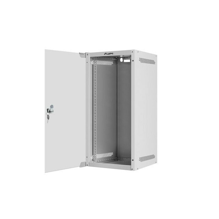 LANBERG Lanberg WF10-2312-10S Armario Rack de Pared 12U Gris con Puerta de Cristal LANBERG Lanberg WF10-2312-10S Armario Rack de Pared 12U Gris con Puerta de Cristal