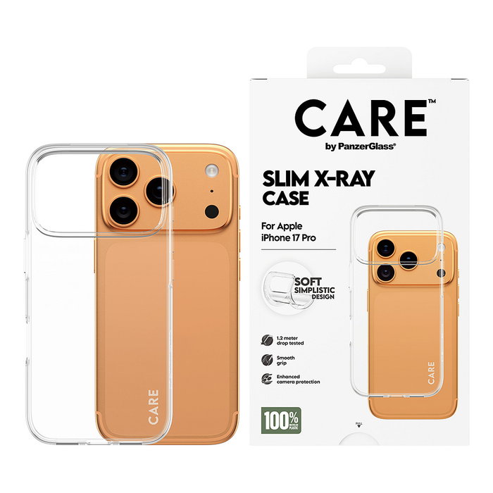 PanzerGlass CARE X-Ray Soft Basic Funda iPhone 17 Pro Transparente PanzerGlass CARE X-Ray Soft Basic Funda iPhone 17 Pro Transparente