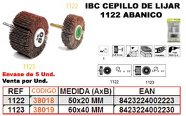 BAJA IBC 1-123 Cepillo de Lijar Abanico 60x40