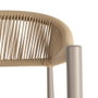 Ixia Silla Apilable de Aluminio y Ratán PE Beige
