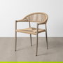 Silla Apilable Aluminio-Rattán Pe 56 X 58 X 76 cm (Set de 2)