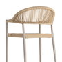 Ixia Silla Apilable de Aluminio y Ratán PE Beige