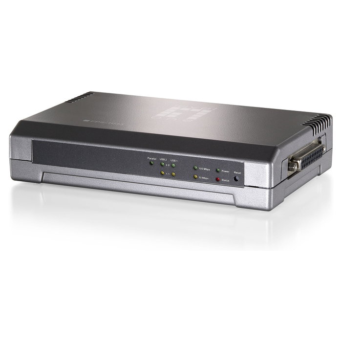LevelOne PrintServer FPS-101 - Servidor de Impresión con 2 Puertos USB 2.0, 1 Puerto Paralelo, Conexión LAN Ethernet 10/100 Mbps, Gris LevelOne PrintServer FPS-101 - Servidor de Impresión con 2 Puertos USB 2.0, 1 Puerto Paralelo, Conexión LAN Ethernet 10/100 Mbps, Gris