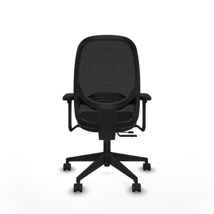 PIQUERAS Y CRESPO Silla de oficina Cilanco con mecanismo Sincro/Traslack, Gris oscuro y Negro