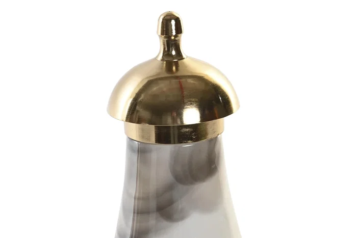 DKD Home Decor Tibor Bicolor y Dorado de Aluminio y Hierro