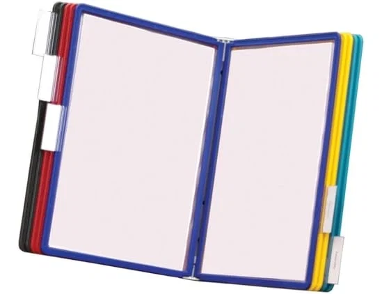 Durable Clasificador de Pared con 10 Fundas A4 Multicolor
