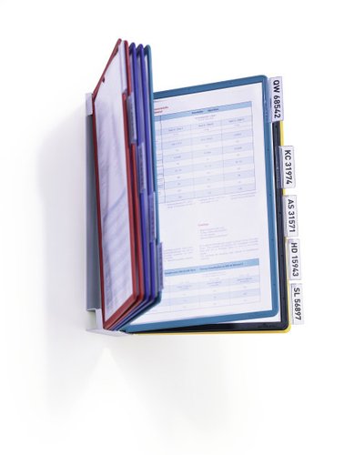 Carpeta Fundas (Tarifario) Vario Wall 10 De Pared Metalico A4 10 F. Sherpa Surtido