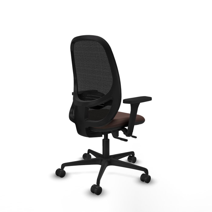 PIQUERAS Y CRESPO Silla de oficina Cilanco con mecanismo Sincro/Traslack Marrón oscuro y Negro PIQUERAS Y CRESPO Silla de oficina Cilanco con mecanismo Sincro/Traslack Marrón oscuro y Negro