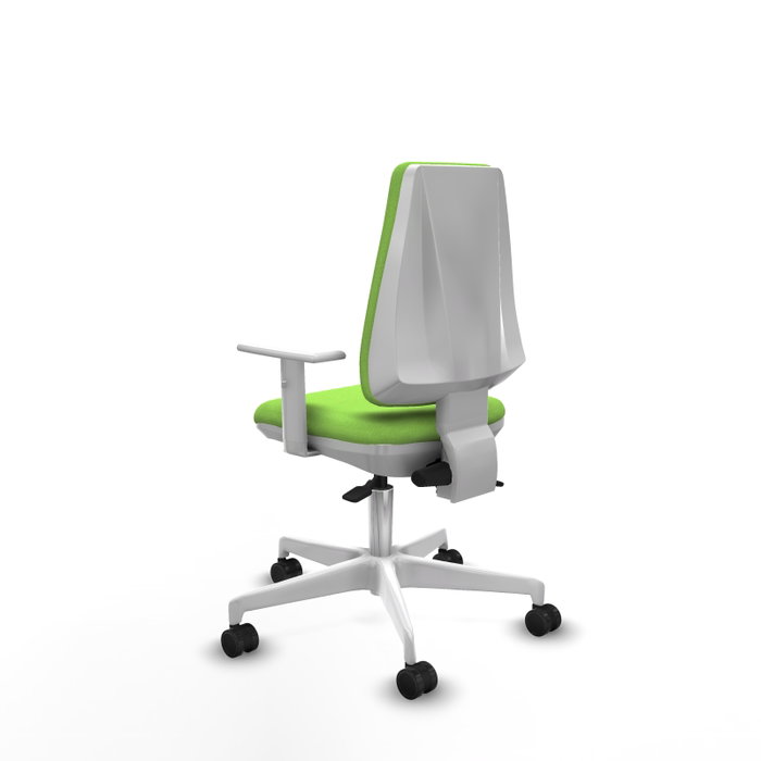 PIQUERAS Y CRESPO Silla de oficina Elche color Pistacho con mecanismo Asincro