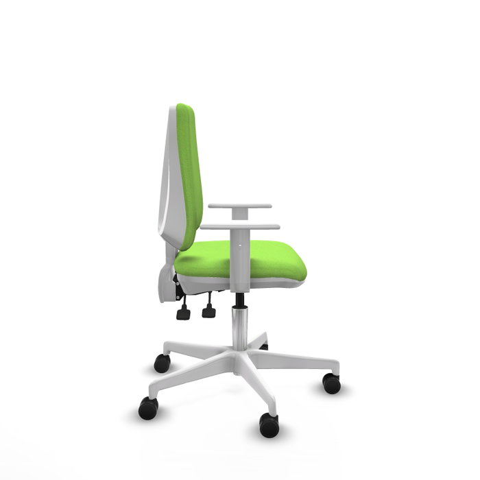 PIQUERAS Y CRESPO Silla de oficina Elche color Pistacho con mecanismo Asincro
