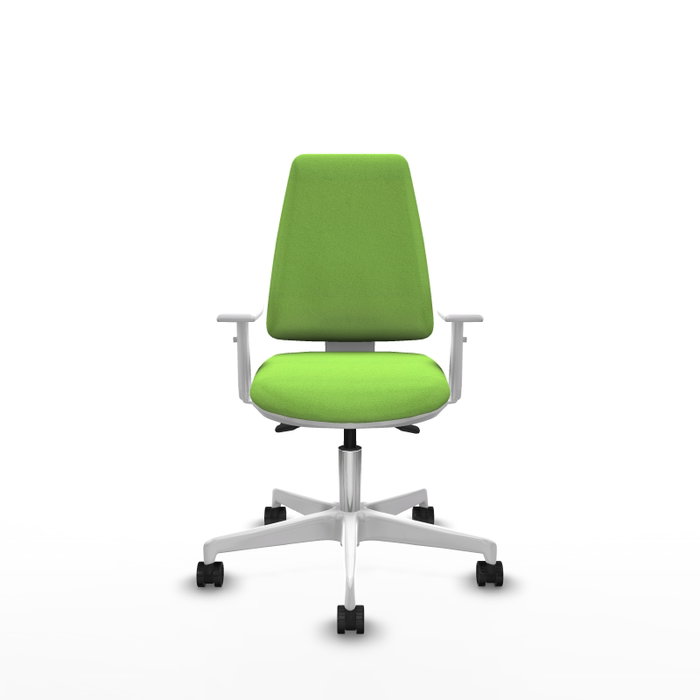 PIQUERAS Y CRESPO Silla de oficina Elche color Pistacho con mecanismo Asincro