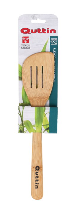 Quttin Pala de Bambú Curvada con Agujeros 30 cm (48 Unidades)