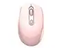 Q-connect Ratón Óptico Inalámbrico 2.4 GHz, DPI 800/1200/1600 Ajustable, Receptor USB, Color Rosa