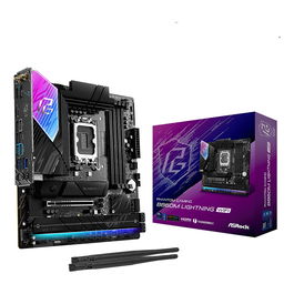 ASRock B860M Lightning WiFi Placa Base Intel LGA 1851 mATX DDR5 HDMI/DP/USB-C Wi-Fi 6E Bluetooth 5.3