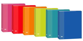 Carpeta De Anillas Elba Carton Forrado Color Fº 2 An.Mixtas 25Mm 6 Col.Surt. (13100720) (Set de 12)