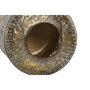 DKD Home Decor Set de 3 Portavelas de Metal Decapé Dorado