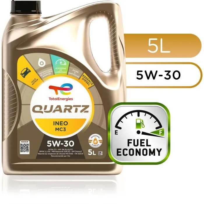Total Cuarzo Ineo Mc3 5W30 Aceite Motor 1L Total Cuarzo Ineo Mc3 5W30 Aceite Motor 1L