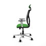 PIQUERAS Y CRESPO Silla de oficina Motilla con mecanismo Sincro/Traslack, Verde y Negro