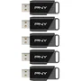 Pny - Flash Drive Attaché 4 - 64 GB - USB 3.2 - Hasta 130 MB/s - Paquete de 5 Unidades - PNY0751492793689