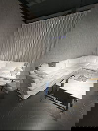 DKD Home Decor Sofá Moderno Blanco 286 x 95.5 x 57 cm Poliester y Pluma Desenfundable