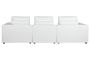 DKD Home Decor Sofá Moderno Blanco 286 x 95.5 x 57 cm Poliester y Pluma Desenfundable