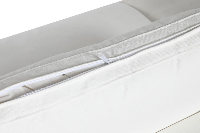 DKD Home Decor Sofá Moderno Blanco 286 x 95.5 x 57 cm Poliester y Pluma Desenfundable