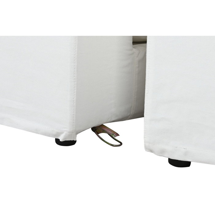 DKD Home Decor Sofá de Poliéster y Pluma Blanco DKD Home Decor Sofá de Poliéster y Pluma Blanco