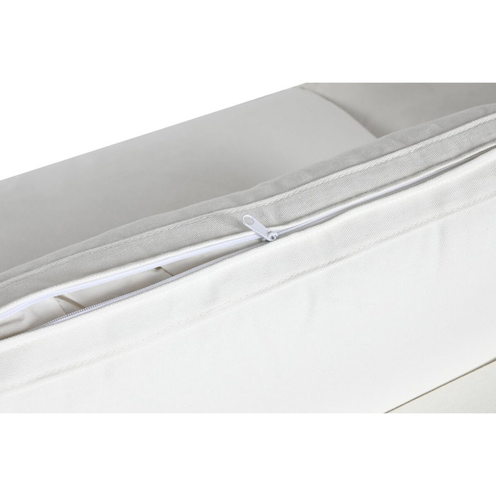 DKD Home Decor Sofá de Poliéster y Pluma Blanco DKD Home Decor Sofá de Poliéster y Pluma Blanco