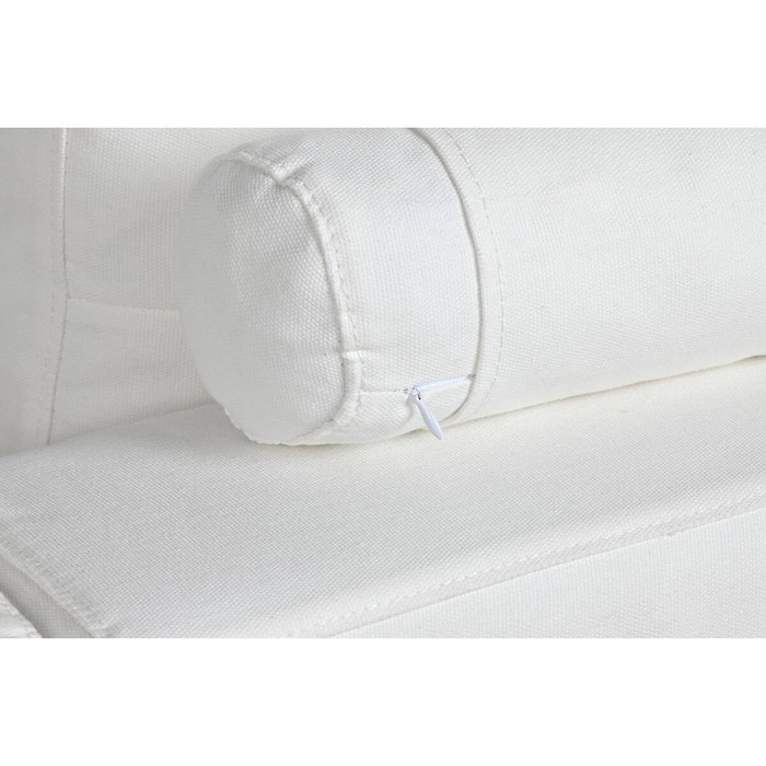 DKD Home Decor Sofá de Poliéster y Pluma Blanco DKD Home Decor Sofá de Poliéster y Pluma Blanco