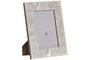 DKD Home Decor Marco de Fotos 10x15 Resina Blanco Nacarado