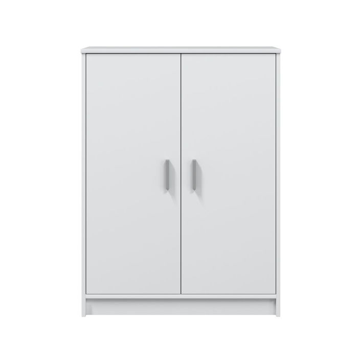 Forés/Arkit Mueble 2 Puertas 6 Estantes Blanco Melamina 75x36x101 cm