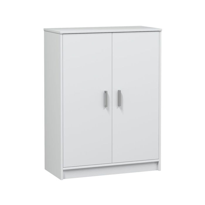 Forés/Arkit Mueble 2 Puertas 6 Estantes Blanco Melamina 75x36x101 cm
